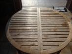 table de terrasse, Jardin & Terrasse, Enlèvement ou Envoi, Utilisé, Ovale, Bois
