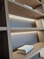 BOEKEN KAST MET BUREAU UIT SHOWROOM TE KOOP, Ophalen, 200 cm of meer, Eikenhout, Nieuw