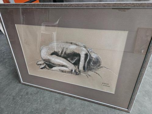 Duriez Irénée tekening professioneel ingekaderd uit '97 !!!, Antiek en Kunst, Kunst | Tekeningen en Fotografie, Ophalen