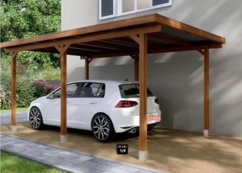 carport L. 5 x B. 3 m HOUT, Tuin en Terras, Overkappingen, Gebruikt, Carport, Ophalen