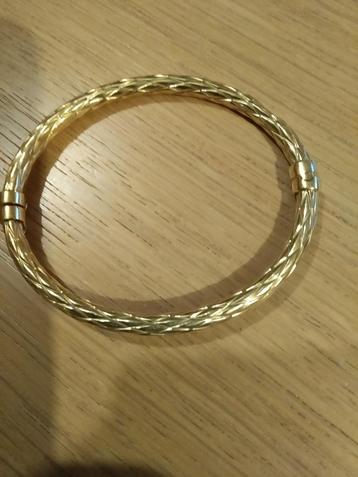 Bracelet jonc or 18 carats 750