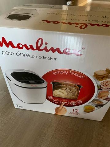 nieuwe broodbakmachine Moulinex beschikbaar voor biedingen