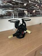 Handgemaakt hoefijzerwijnrekje, Enlèvement, Neuf, Métal, Moins de 5 bouteilles