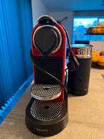 Espressomachine + Melkopschuimer Rood/Zwart, Elektronische apparatuur, Koffiezetapparaten, Ophalen, Gebruikt, Espresso apparaat
