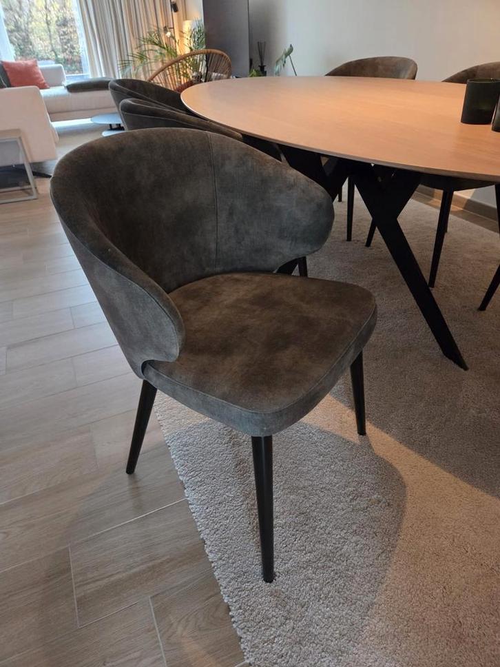 Chaises de salle à manger à l'état neuf, Maison & Meubles, Chaises, Comme neuf, Cinq, Six Chaises ou plus, Autres couleurs, Enlèvement