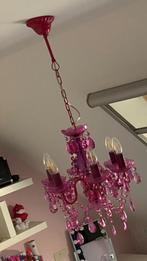 Kroonluchter fushia, Ophalen of Verzenden, Zo goed als nieuw