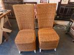 GRATIS: 2 rieten stoelen, Huis en Inrichting, Ophalen, Gebruikt, Twee, Bruin