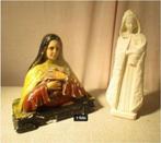 2 Mooie Oude Heiligenbeelden - Maria en Theresia, Antiek en Kunst, Ophalen of Verzenden