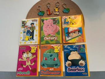 Pockemon verjaardagskaarten en sleutelhangers beschikbaar voor biedingen