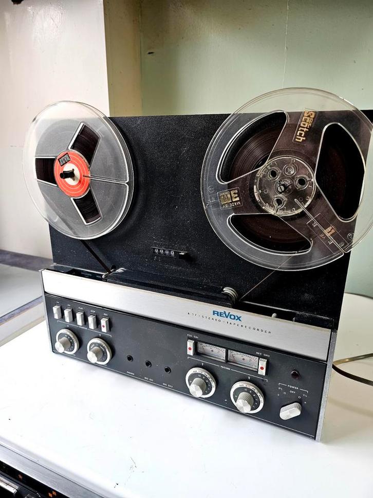 Revox A77 bandrecorder., Audio, Tv en Foto, Bandrecorder, Bandrecorder, Met stofkap, Met banden, Ophalen