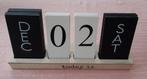 NIEUWE decoratieve houten kalender, letterblok, Ophalen of Verzenden, Nieuw, Wanddecoratie