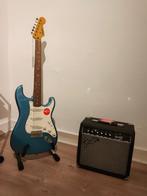 Squier Classic Vibe Stratocaster LPB uit de jaren 60 met Fe, Muziek en Instrumenten, Fender, Verzenden, Met versterker, Zo goed als nieuw
