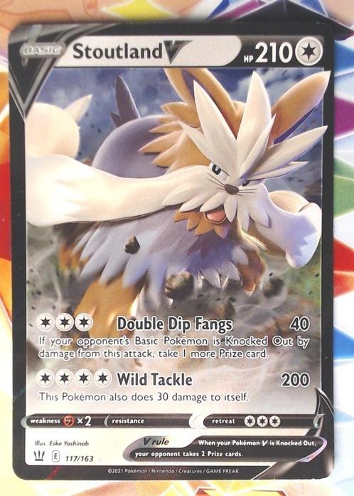 Stoutland V - 117163, Hobby en Vrije tijd, Verzamelkaartspellen | Pokémon, Nieuw, Losse kaart, Ophalen of Verzenden
