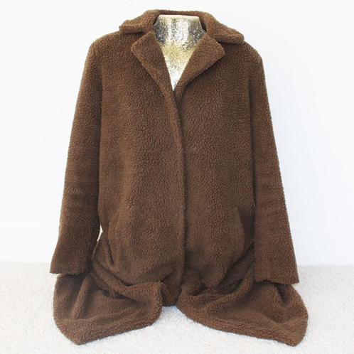 Magnifique veste en peluche par Only (L) €25, -, Vêtements | Femmes, Vestes | Hiver, Comme neuf, Taille 42/44 (L), Brun, Envoi