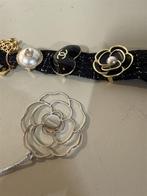 chanel cc parelbedel hart camellia accessoireset kerstmis 20, Ophalen of Verzenden, Zo goed als nieuw