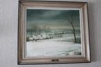 winterlandschap Gies Cosijns, Ophalen, 75 tot 100 cm, Schilderij, 75 cm of meer