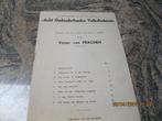Livre de huit vieilles chansons folkloriques hollandaises, Utilisé, Envoi, Victor Van Frachen