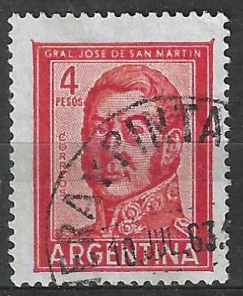 Argentinie 1959/1962 - Yvert 605A - Jose de San Martin (ST), Postzegels en Munten, Postzegels | Amerika, Gestempeld, Verzenden