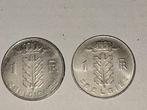 Belgique 1 franc/francs 1975 FR et VL UNC, Série, Envoi