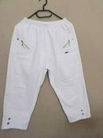 Witte 3/4 broek met rek t3 ( maat 42-44), Enlèvement ou Envoi, Comme neuf, Taille 42/44 (L), Blanc