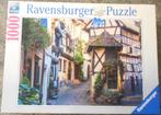 ravensburger puzzel 1000 stukjes eguisheim in de elzas, Ophalen of Verzenden, Zo goed als nieuw