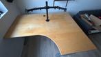 Bureau d'angle IKEA 160x80cm avec accoudoir pour 2 écrans, Enlèvement, Comme neuf, Bureau