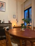 Massieve eikenhouten eettafel ovaal - uitschuifbaar, Antiek en Kunst, Ophalen