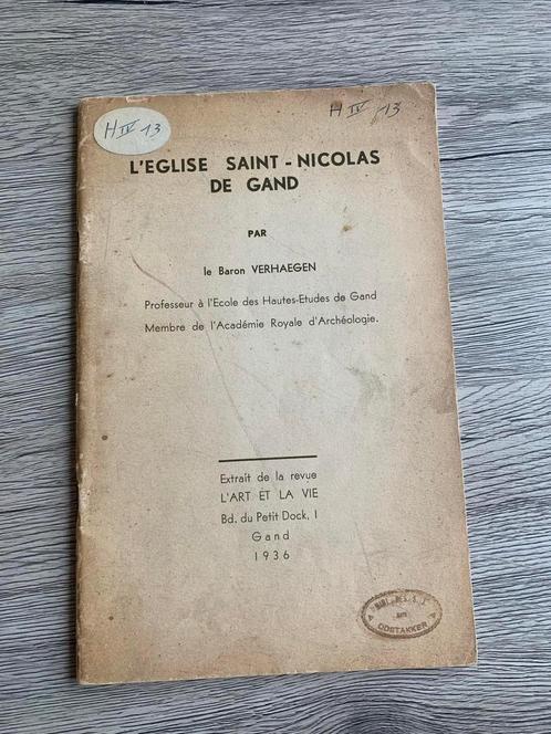 (GENT) L’église Saint-Nicolas de Gand, Livres, Histoire & Politique, Utilisé, Enlèvement ou Envoi