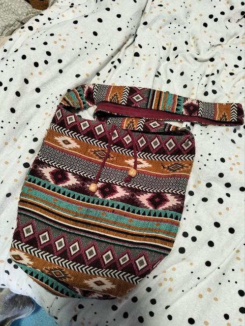 Bohemian schoudertas, Handtassen en Accessoires, Tassen | Schoudertassen, Gebruikt, Rood, Ophalen