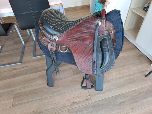 Braziliaans westernzadel, FRA singel, Edix pad, Dieren en Toebehoren, Paarden en Pony's | Zadels, Zo goed als nieuw, Ophalen of Verzenden
