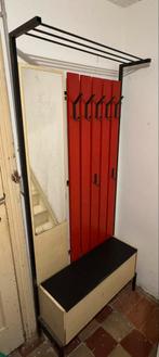 Meuble d’entrée avec banc, miroir et porte-manteaux, Maison & Meubles, Utilisé, Bois, Portemanteau sur pied, 150 à 200 cm