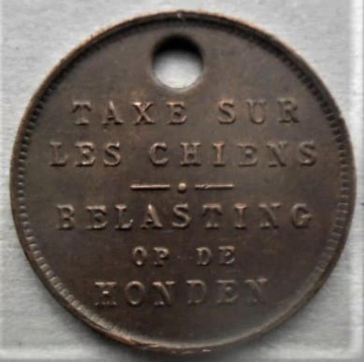 Medaille belasting op honden 1926 staat Super, Postzegels en Munten, Penningen en Medailles, Overige materialen, Verzenden