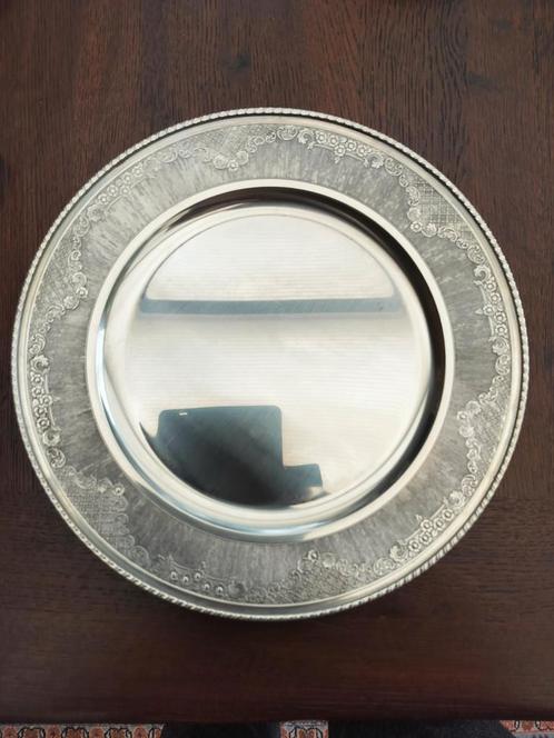 vintage verzilverde onderzetborden en  glasonderzetters, Antiek en Kunst, Antiek | Servies los, Ophalen