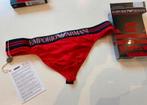 Armani mesh microfiber thong maat L, Kleding | Heren, Ondergoed, Verzenden, Rood, Emporio Armani, Slip
