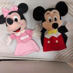 handpoppen Mickey en Minnie Mouse, Comme neuf, Peluche, Enlèvement ou Envoi