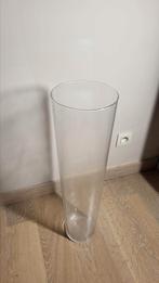 Grote transparante cilindrische vaas, Huis en Inrichting, Ophalen, Zo goed als nieuw, Glas