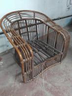 VINTAGE 2 bamboe verandafauteuils, Antiek en Kunst, Ophalen