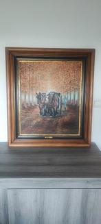 Olieverfschilderij op doek van J. Borrezee, Antiek en Kunst, Ophalen of Verzenden