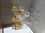 5 glazen voor aperitiefje of cava, Ophalen, Zo goed als nieuw