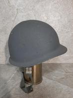 Militaire M1 gevechtshelm Belgisch leger met binnenwerk, Verzamelen, Ophalen of Verzenden