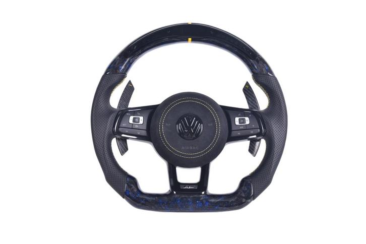 Volkswagen Golf 7 / 7.5 R carbon & leder LED sportstuur, Auto-onderdelen, Besturing, Volkswagen, Nieuw, Verzenden