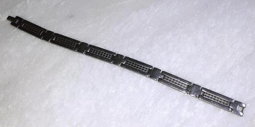 armband vintage zilver stainless steel '70-80, Bijoux, Sacs & Beauté, Bracelets, Neuf, Acier, Argent, Envoi