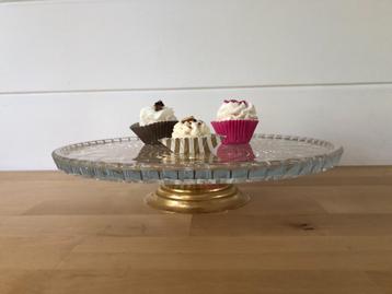 Présentoir à gâteaux, cristal de Bohème, Enlèvement ou Envoi