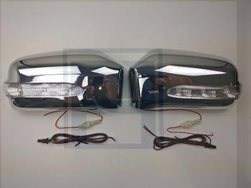 Volvo Spiegelkappen set chroom met richtingindicatie voor 85