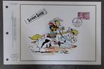 Année 1990 : Carte souvenir fdc soie - 2390 - Lucky Luke et, Postzegels en Munten, Postzegels | Europa | België, Ophalen