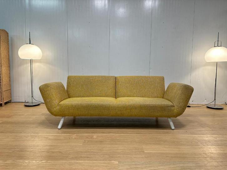 ZGAN Pode 3-Zits Bank Geel + GARANTIE, Huis en Inrichting, Zetels | Zetels, Zo goed als nieuw, Rechte bank, Driepersoons, 200 tot 250 cm