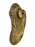 Bronzen inktpot — Art Nouveau-vrouwendecoratie (rond 1900), Antiek en Kunst, Ophalen of Verzenden, Brons