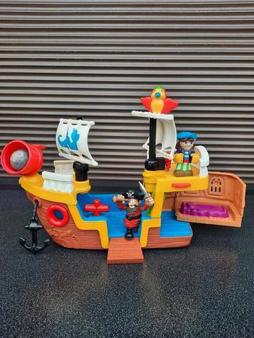 Fisher-Price LittlePeople piratenboot + 3 figuren  beschikbaar voor biedingen
