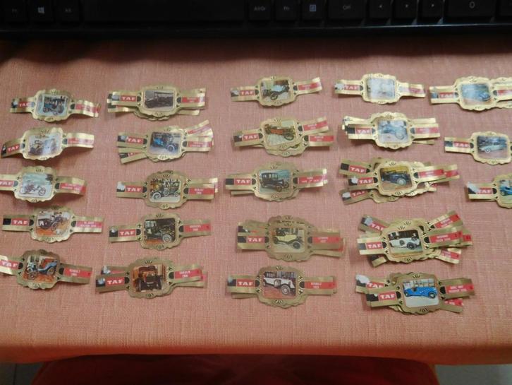 Verschillende onvolledige collecties Taf sigarenbandjes (2), Verzamelen, Rookartikelen, Aanstekers en Luciferdoosjes, Gebruikt