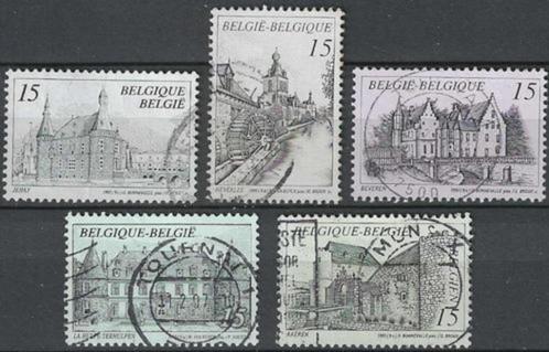 Belgie 1993 - Yvert/OBP 2512-2516 - Toerisme - Kastelen (ST), Timbres & Monnaies, Timbres | Europe | Belgique, Affranchi, Envoi